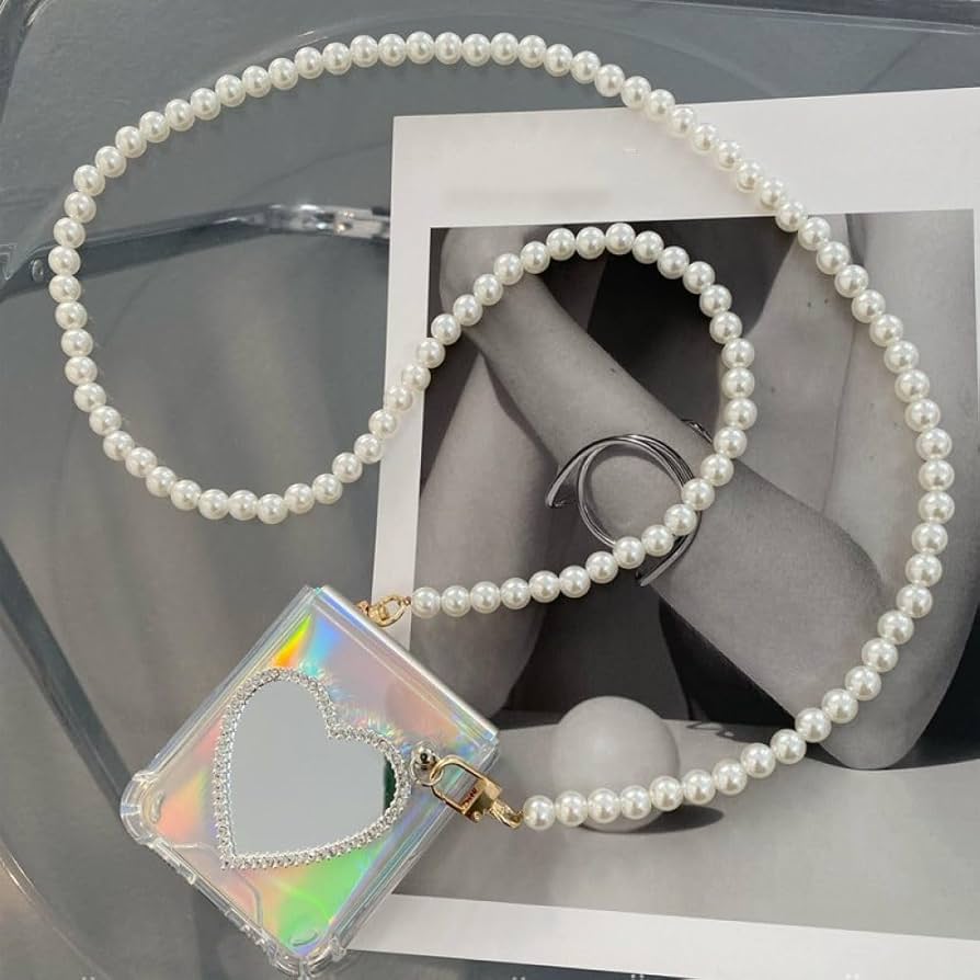 Amazon.co.jp: Love Pearl クロスボディチェーンクリアケース